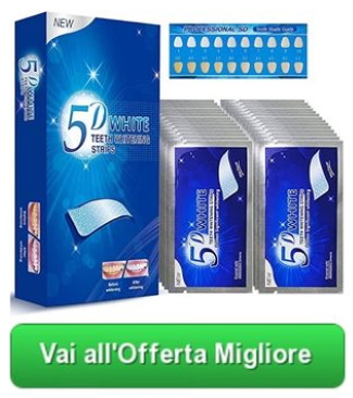 5D White strisce sbiancanti denti
